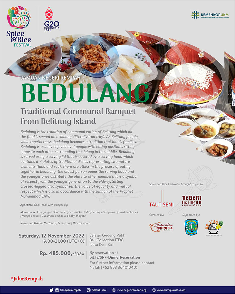 spice & rice fest 02 Jamuan Negeri Rempah 02 Bedulang