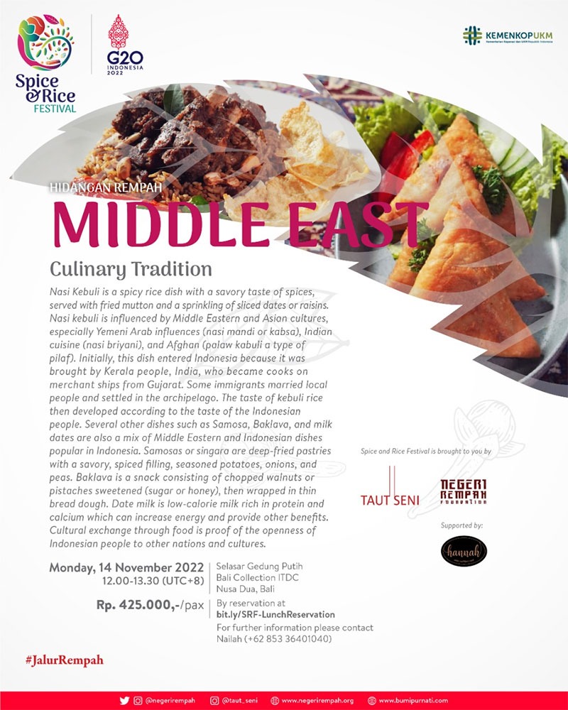 spice & rice fest 03 Hidangan Rempah 02 Middle East